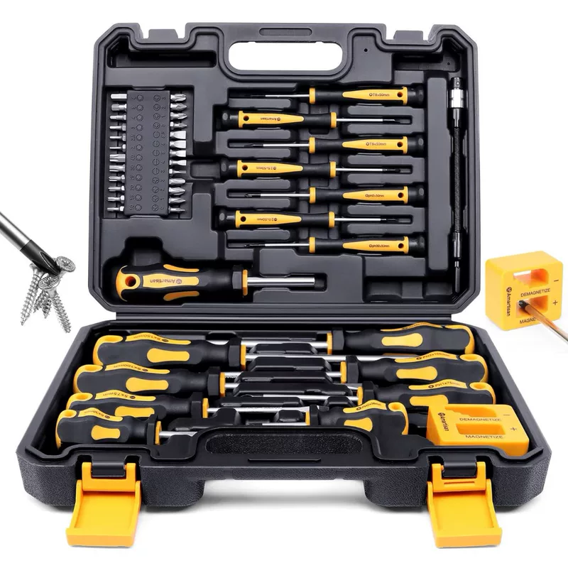 Professional handheld magnetic screwdriver, set, 43 pieces