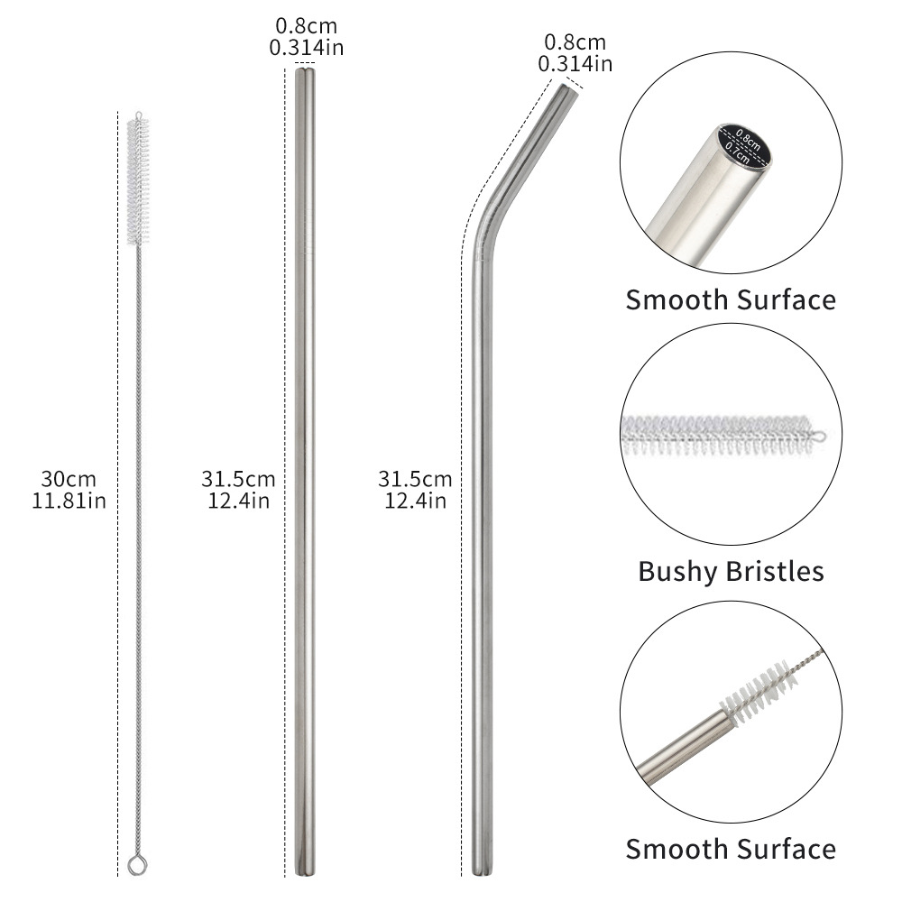 Straw, storage system, set stainless steel, Amazon, 40 oz