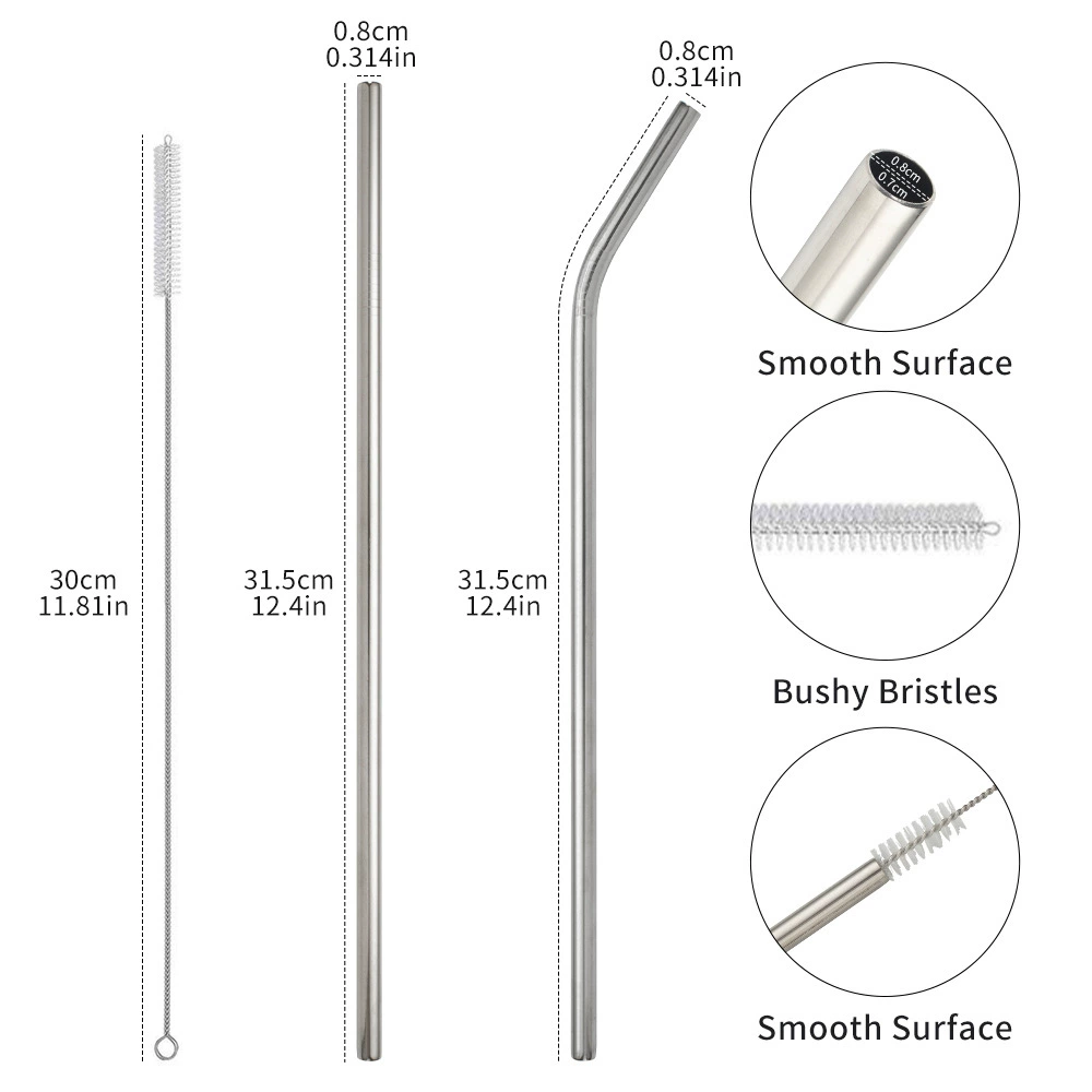 Straw, storage system, set stainless steel, Amazon, 40 oz