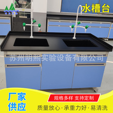 实验室化验室全钢钢木PP水槽台洗手台清洗台实验台边台中央台厂家
