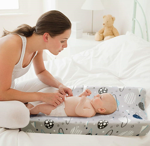 Cross-border baby care changing table washable cover, diaper changing table printed bedspread replacement cover, detachable fabric cover