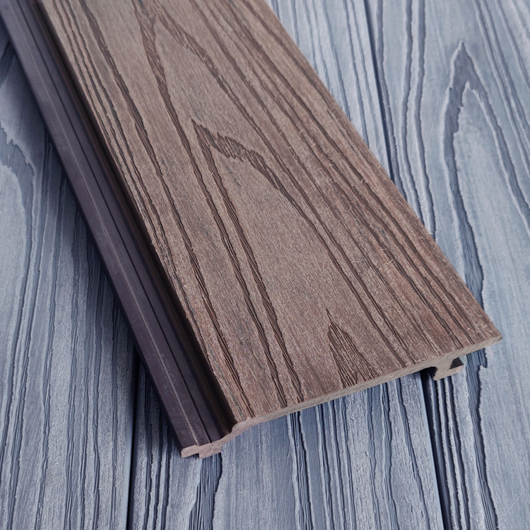 Tablero de pared de plástico de madera Tablero de pared de coextrusión al aire libre Ingeniería impermeable Tablero de madera Fabricante de plástico de madera