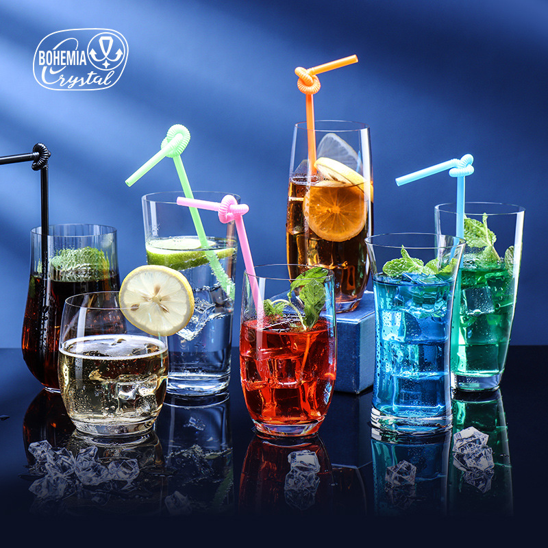 Vaso de cristal importado de la República Checa, vaso de cerveza de gran capacidad, vaso para jugo de verano, vaso para bebidas, taza de té de alta estética.