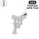 G23 titanium piercing earring cross-border personalized chain ear bone nail F136 titanium alloy lip nail lip ring earrings