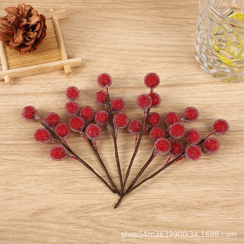 Christmas fruit skewers Christmas and branches simulation hand…