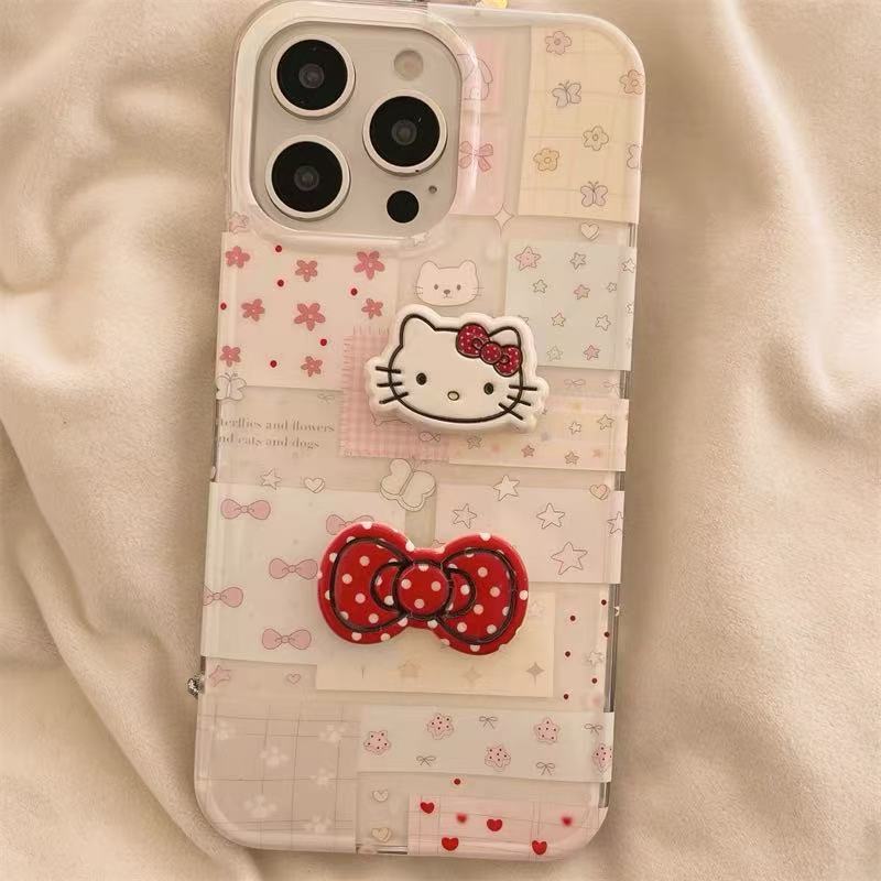 Corazón de niña linda coreana para iPhone15/16 funda para teléfono móvil 14promax gato tridimensional 13 nuevo 14p