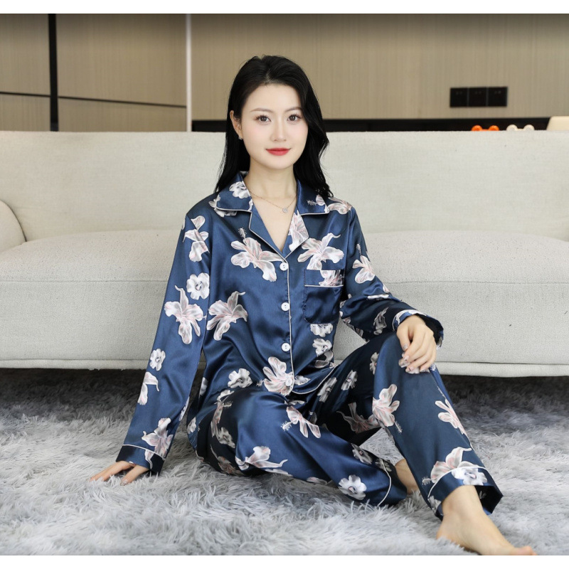 네이비 릴리(긴소매, 바지)