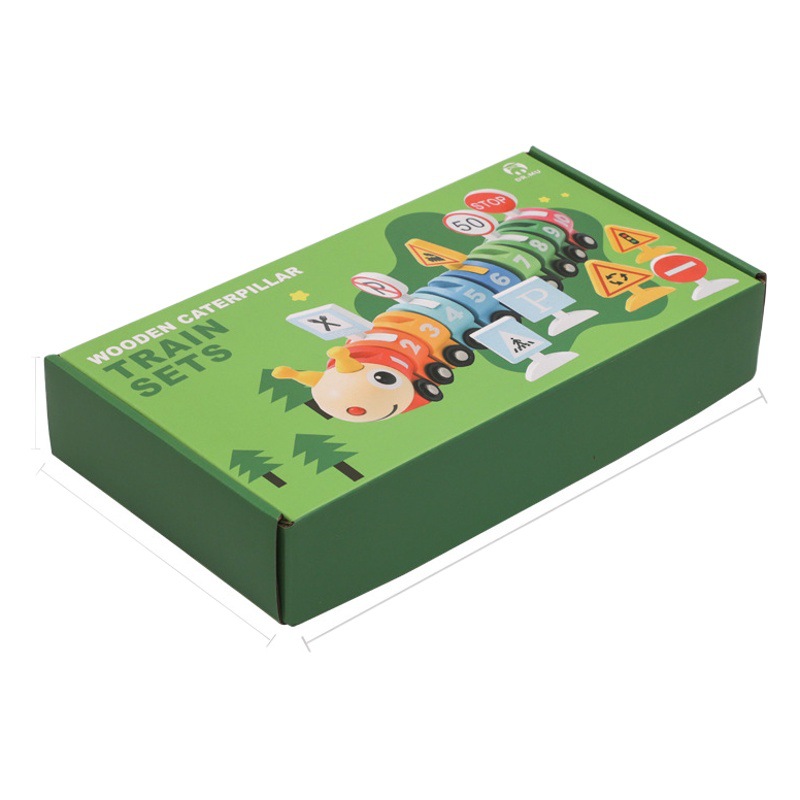 De los niños de madera oruga color digital clasificación cognitiva carretera aparcamiento tráfico logo pequeño tren juguetes educativos