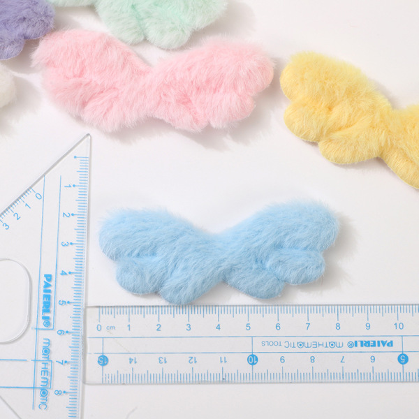cute plush angel wings with accessories