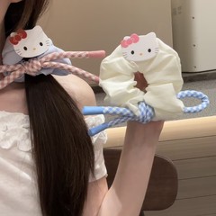 夏の新しいカレッジスタイルのロープ猫ヘアバンド韓国スタイルのシンプルで多用途なボールヘッドポニーテールヘアアクセサリー