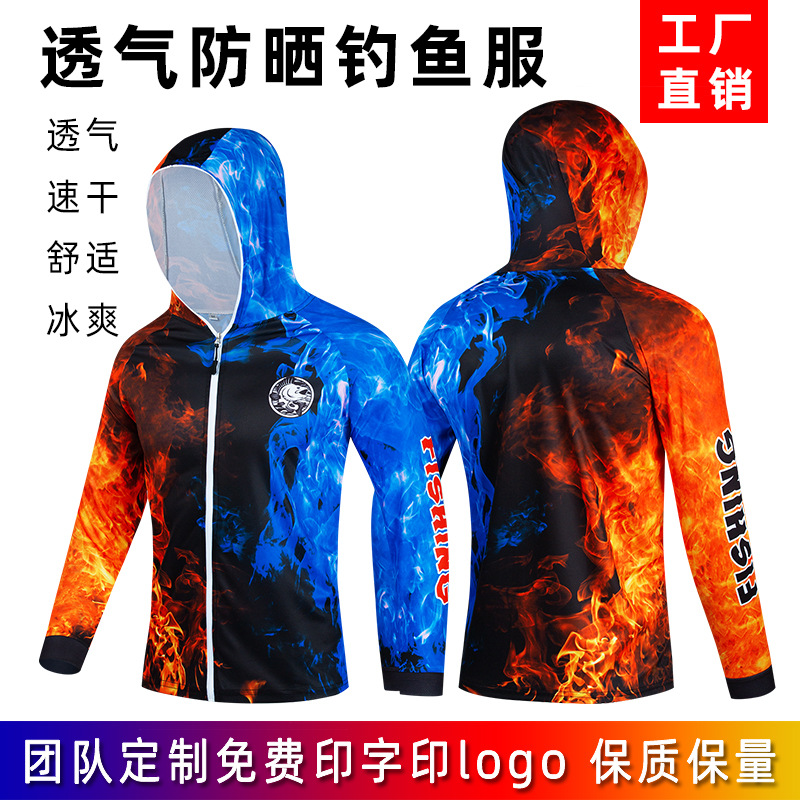 Hot new LOGO Fishing suit Fishing Cross border Sunscreen summer Sunscreen ventilation Quick drying Go fishing clothing