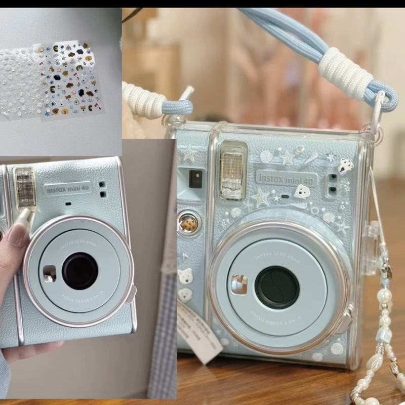 Mini40 Transparent Crystal Polaroid Protection Instax Mini40 Crystal Shell Case Camera Shell Accessories