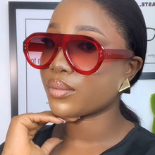 珂盾大框蛤蟆镜太阳眼镜前卫复古ins街拍走秀太阳镜跨境欧美网红