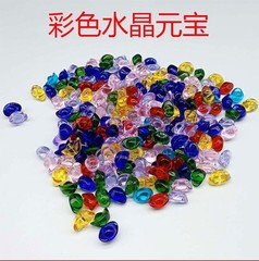 メーカー卸売りカラー水晶元宝聚宝盆装飾品金元宝家庭事務デスクトップ工芸品置物