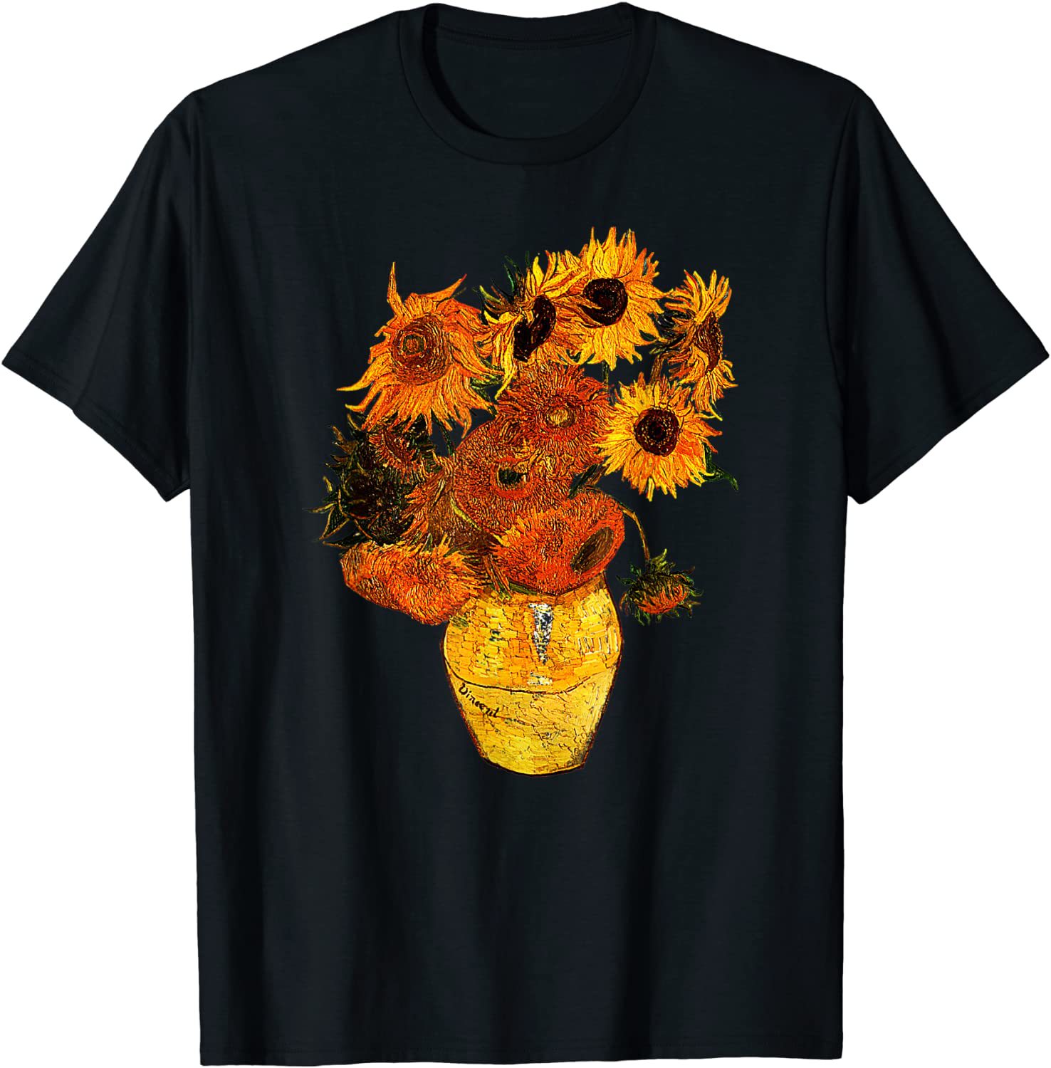 [Van Gogh Sunflowers Tee Vintage Yellow Flowers Art Painting]