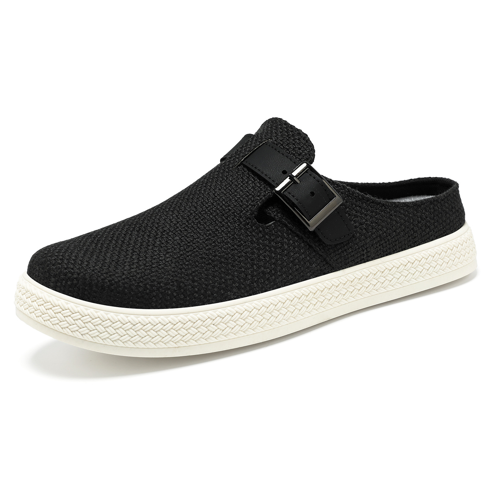 Zapatos para hombre, nuevas zapatillas transpirables de primavera, ligeras, sencillas, informales, sin cordones, cómodas, de media caña, con suela blanda, versátiles.