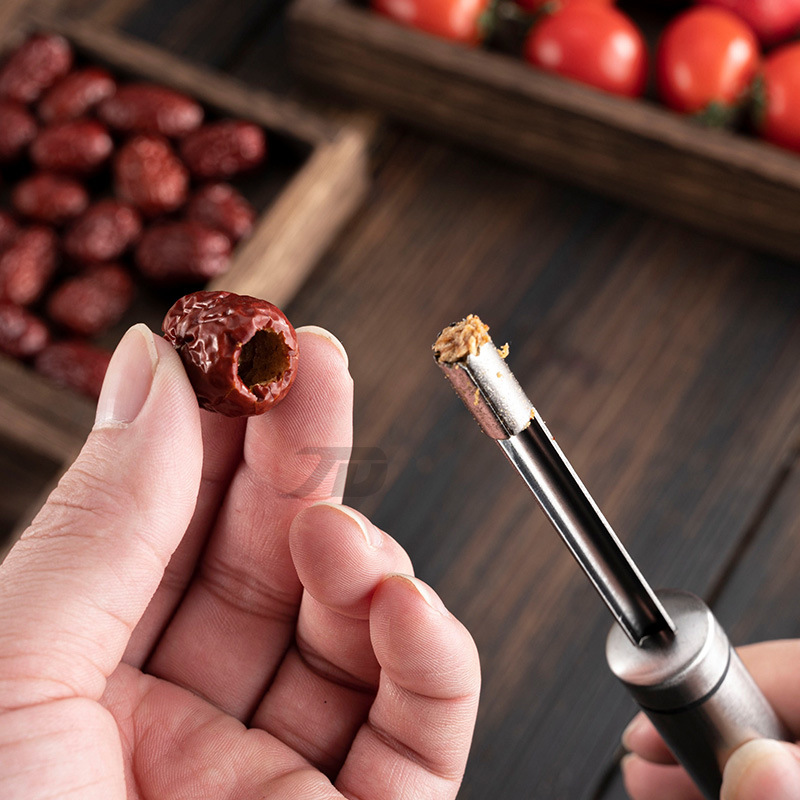 in stock 304 stainless steel large and medium small size fruit core pumping jujube corer fruit corer kitchen tools