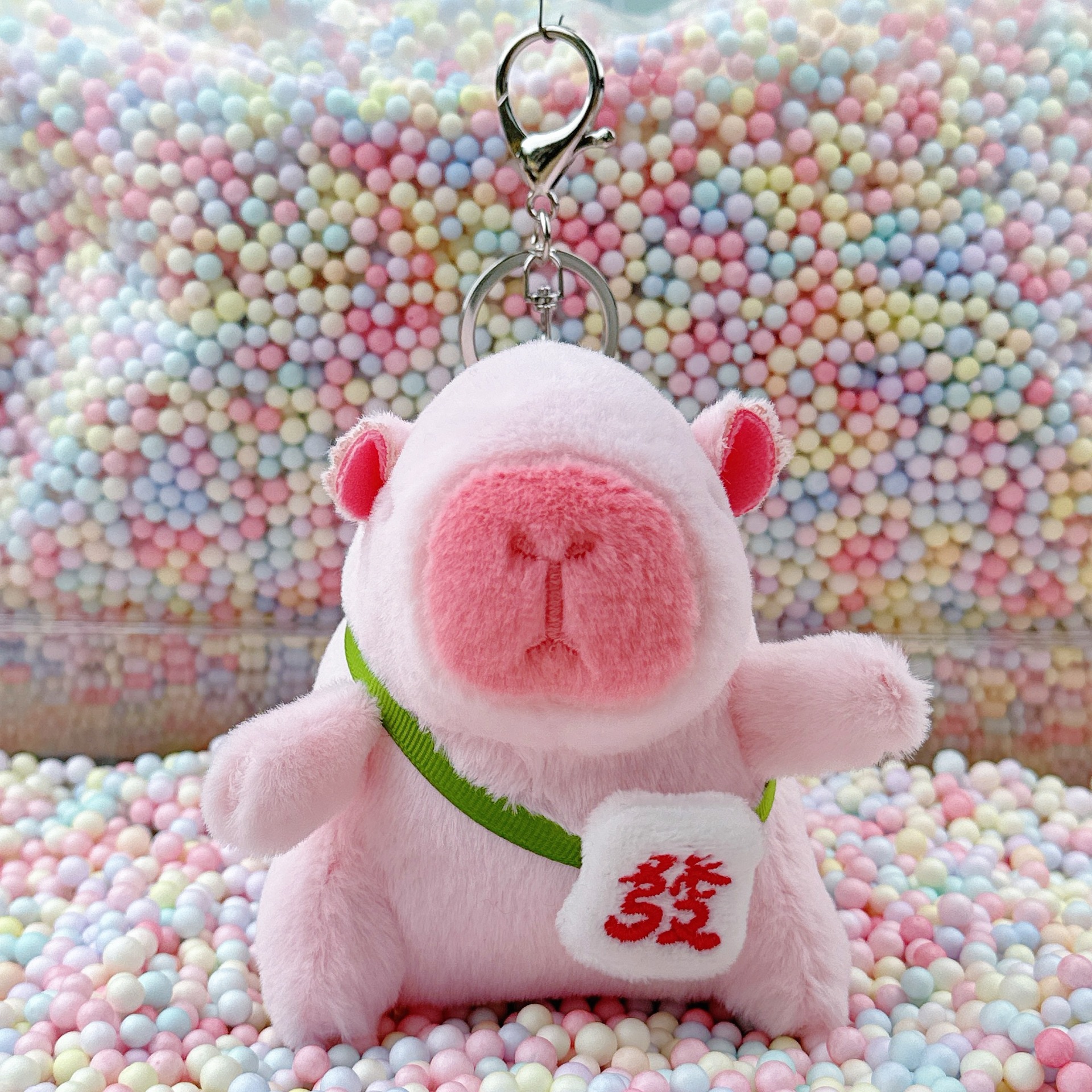 핑크 레드 포춘 카피발라 + 실버 버클