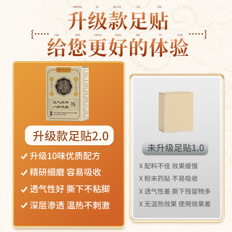 振音同項元気茯苓八珍足貼老北京艾草足貼生姜睡眠足貼卸売り|undefined