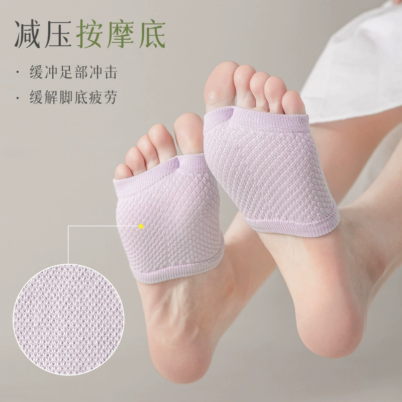 Summer thin socks, non-slip cotton invisible slippers