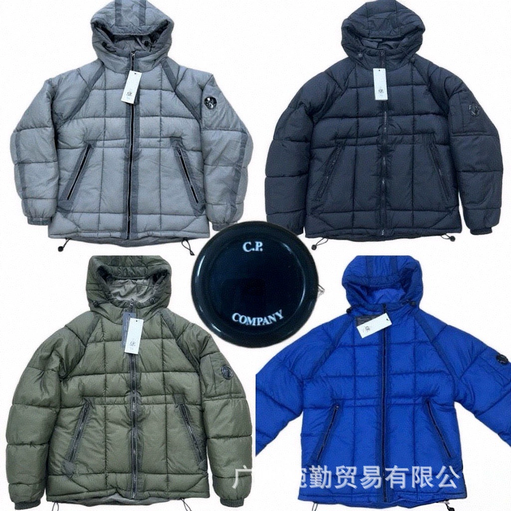 跨境外贸秋冬C.P加厚新款户外连帽棉服美式面包服冬季男女同款棉