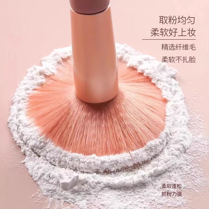 Mini 8 macarón cepillo de maquillaje de pelo suave portátil para principiantes blush cepillo de sombra de ojos un conjunto de cepillo de maquillaje image 5