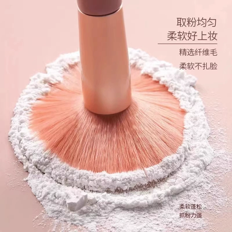 Small soft handheld brush, face blush, set, 8 pieces, for beginners
