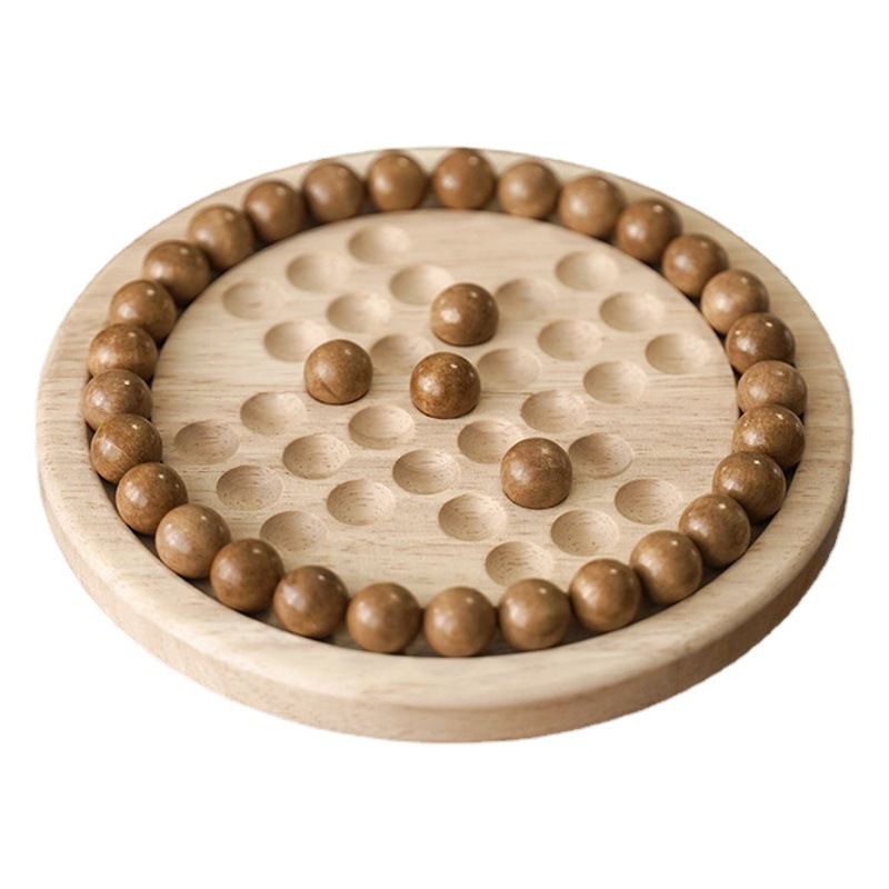 Único noble rompecabezas Kong Ming ajedrez grande Zhuge Liang banner diamante independiente Qi juguetes de madera maciza para una persona