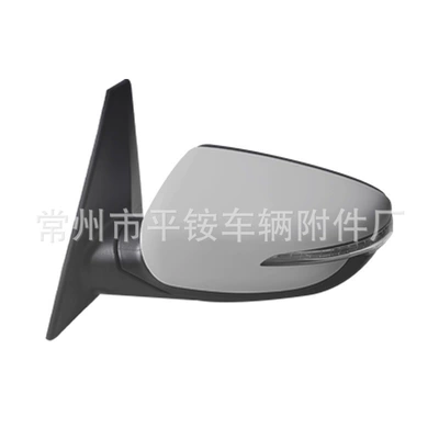 87610/20-A4000, Rear mirror/rearview mirror assembly - 8-wire-electric-adjustment-heating-electric-folding-turn-signal-unpainted-l