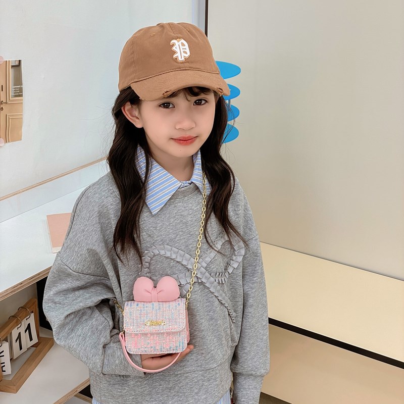 Coreana mini niños niñas bolso de hombro cadena arco bolso de hombro bolso de mujer primavera nuevo