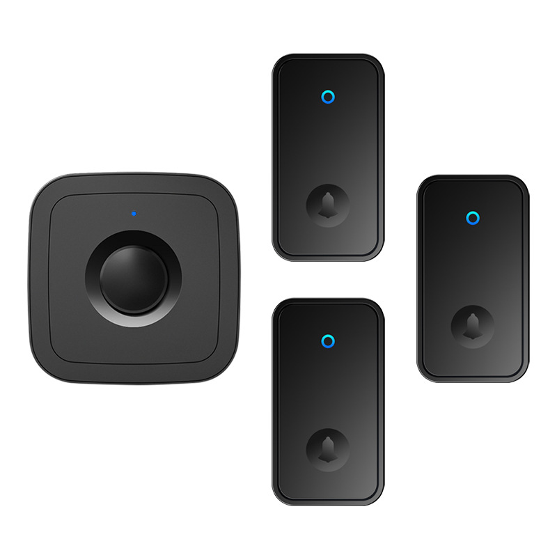 不用电池无线门铃家用远距离遥控老人呼叫铃提醒呼叫器自发电防水