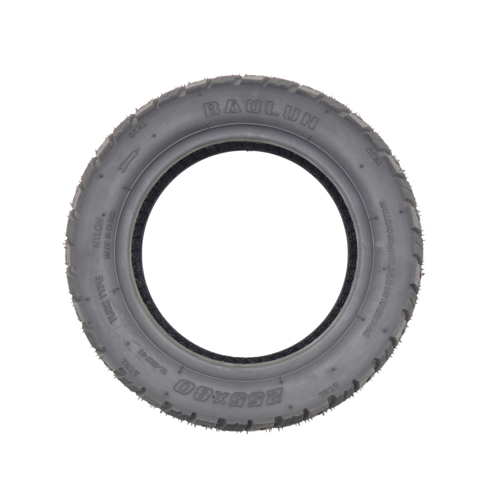Baolun255X80 Off-Road Patterned Outer Tire for Electric Scooters, Thickened and Wear-Resistant Accessories, Direct Supply from the Manufacturer
