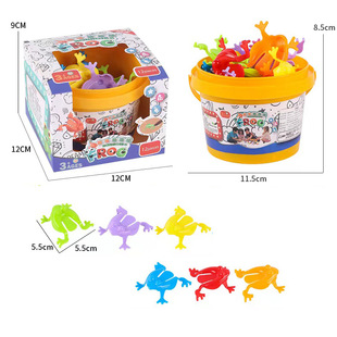 Bounce frog 90 after 80 nostalgic children's classic traditional jump small jump frog jump music toy stall wholesale