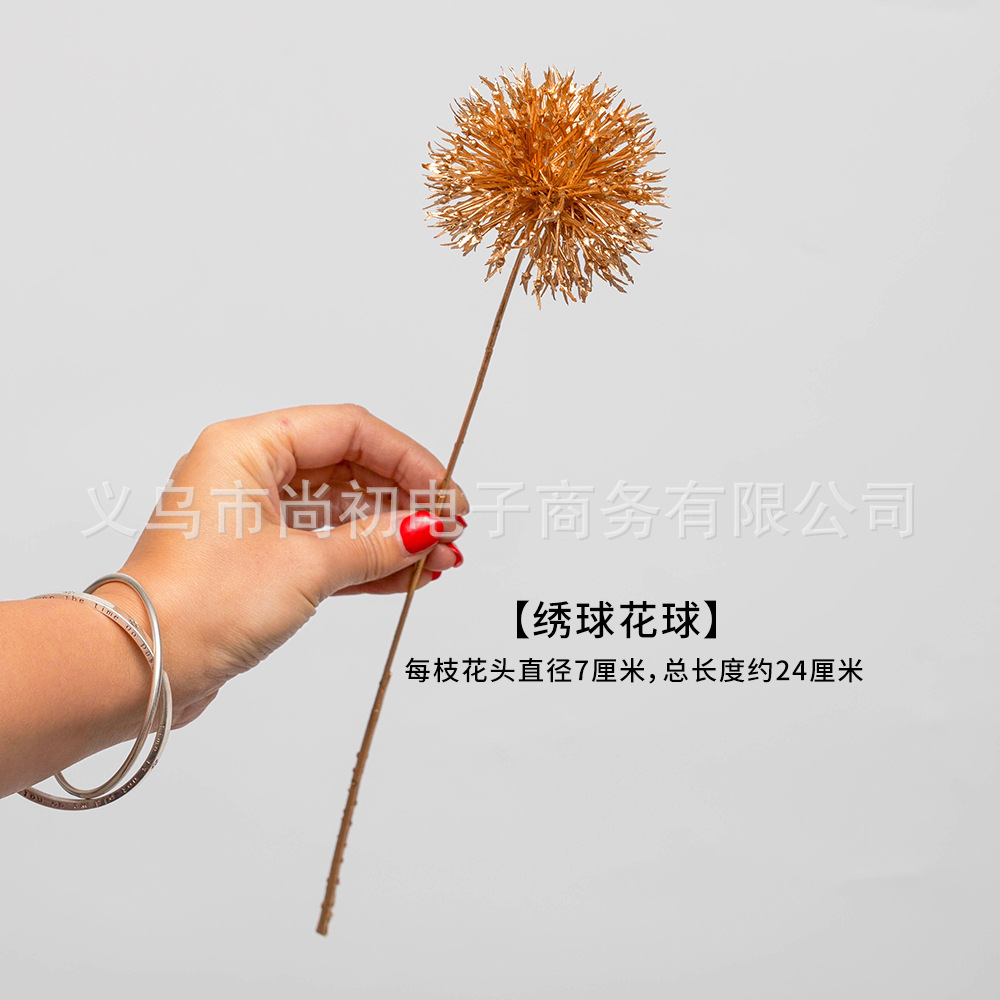 Accesorios de cubo de fortuna hojas doradas flor artificial hogar sala de estar inauguración de la casa de apertura decoración de la boda flor al por mayor