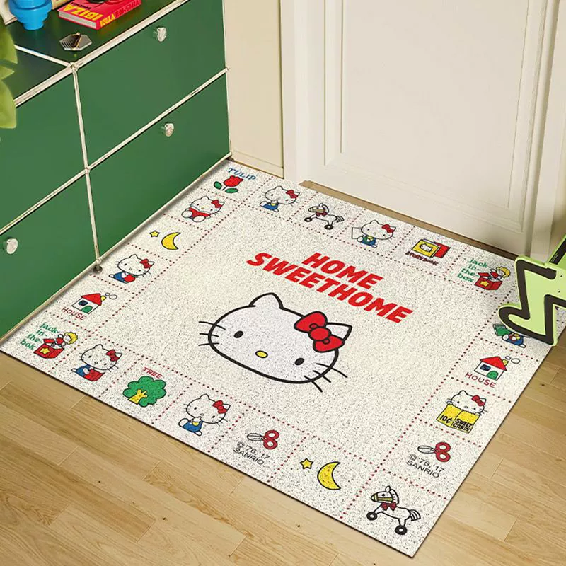 Hello Kitty, милый нескользящий коврик для дома, пушистый ковер