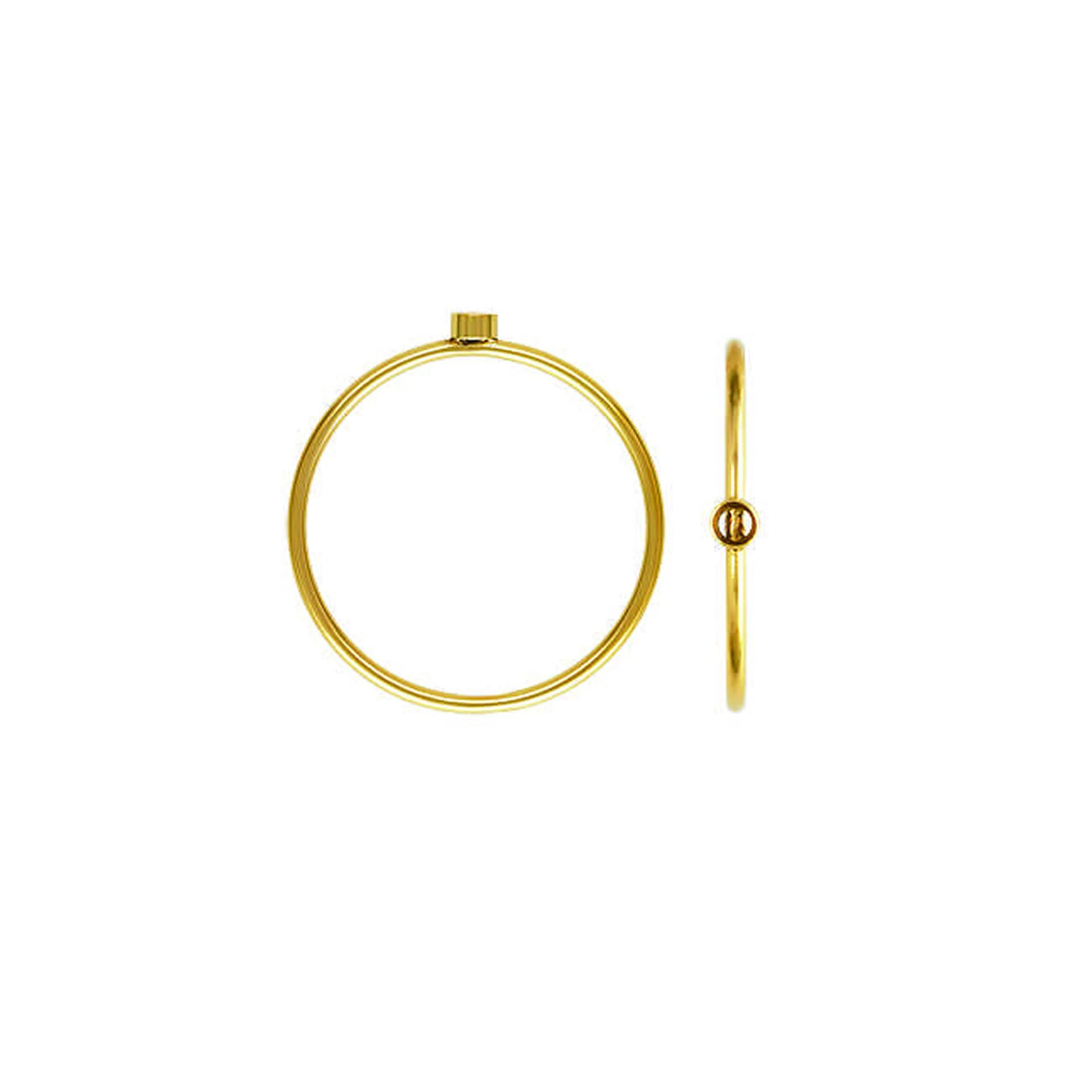 Трансграничное Золотое кольцо 14K, глянцевое простое кольцо, Уложенное женским кольцом, Золотое кольцо K, аксессуары для рукоделия 41670