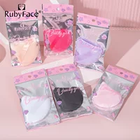 Rubyface в наличии веерообразная слойка для медовой пудры супер мягкий набор из чистого хлопка для макияжа пуховка для макияжа инструмент для макияжа