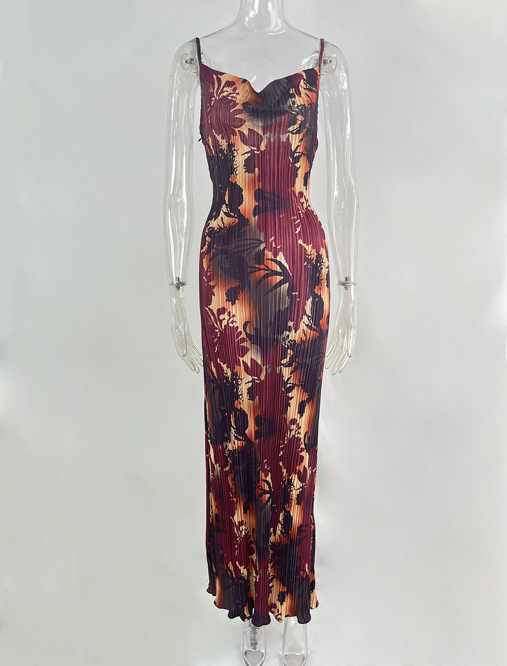 350g Weight Maxi Long Dress Dress Length Type Sleeveless Sleeve Length Sheath Dress Dresses Type Polyester Fabric Type Mid Waist Waist Line Daily, Beach Occasion V Neck Neckline Slim Fit Type Color Block, Painted Flower Pattern Summer Season Women's Gender Vacation Style Wholesale Women's Vacation Color Block Painted Flower Daily Beach V Neck Sleeveless Sheath Dress 22