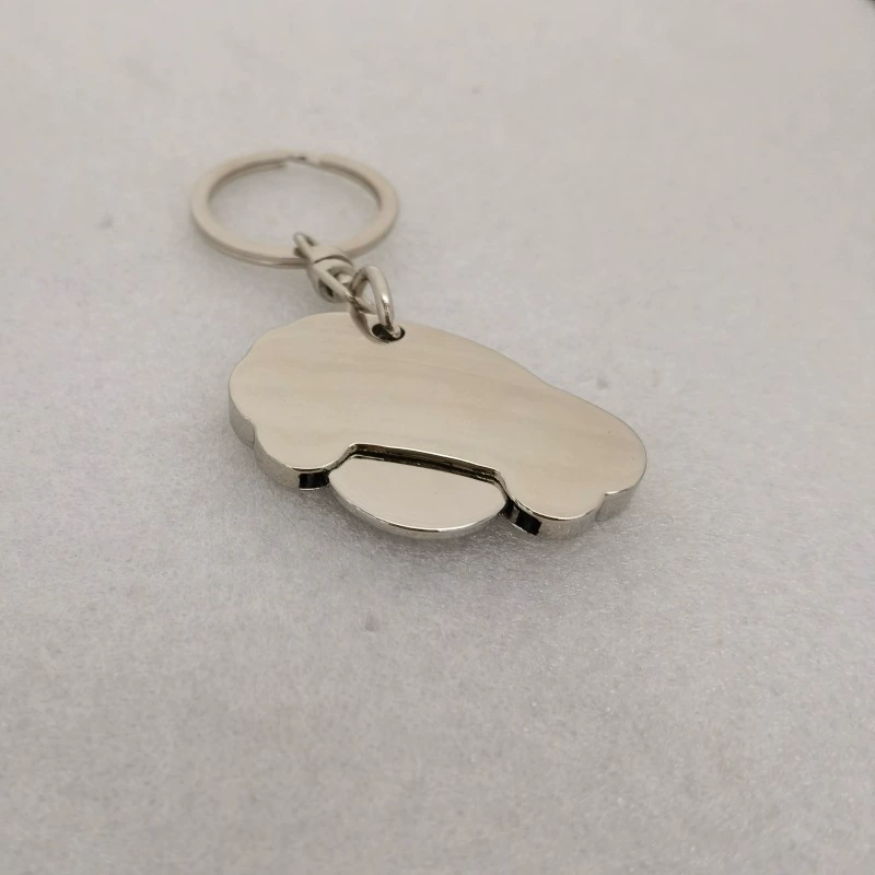Shopping cart, token, geometric keychain, (Physicals)