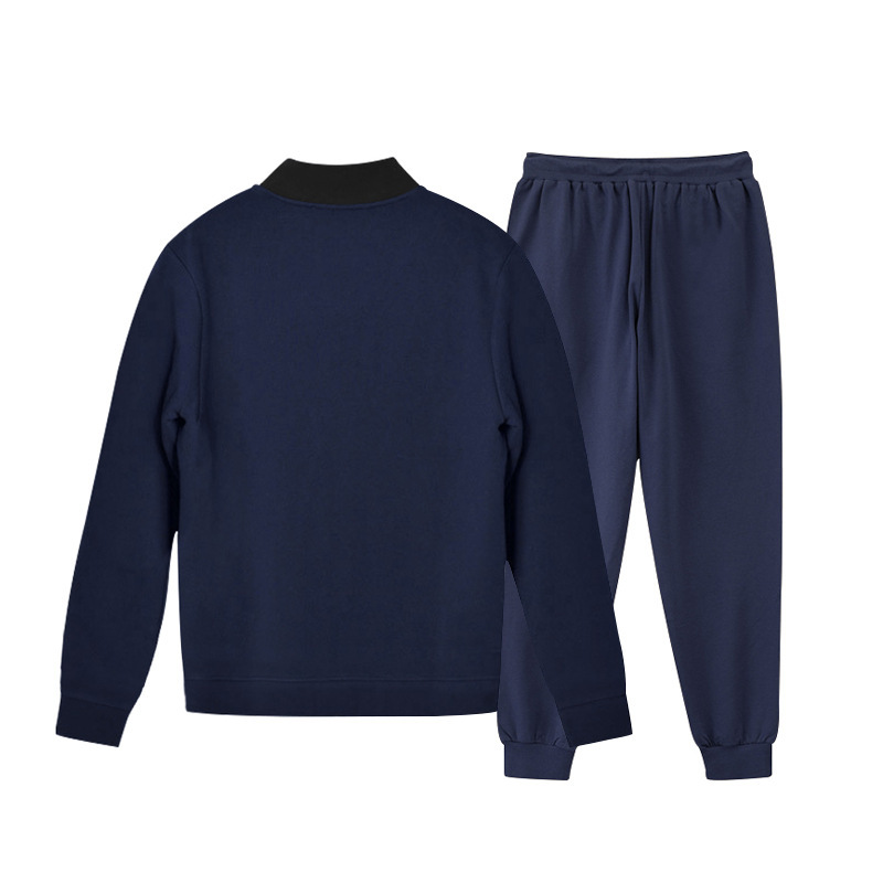 700g Weight Long Sleeve Sleeve Length Cotton Blend, Polyester Fabric Type Pants Sets Sets Type 2 Pieces Set Quantity Casual Occasion Collarless Neckline Regular Fit Fit Type Solid Color Pattern Spring, Autumn Season Men's Gender Simple Style Style Casual Men's Simple Style Solid Color Cotton Blend Polyester Pants Sets 19