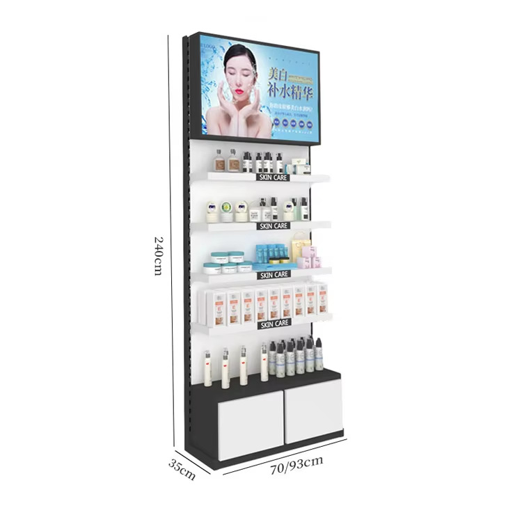 高品质金属展示架商用护肤展示架化妆品店展示架