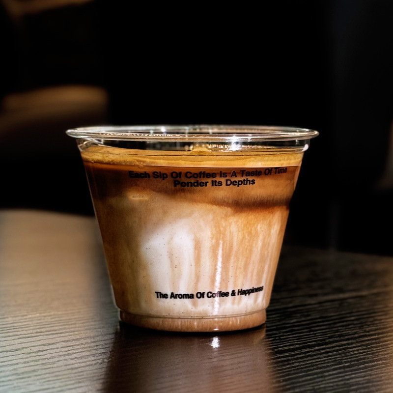 一次性PET塑料杯dirty咖啡拿铁冷饮高透防漏网红外带打包奶茶杯