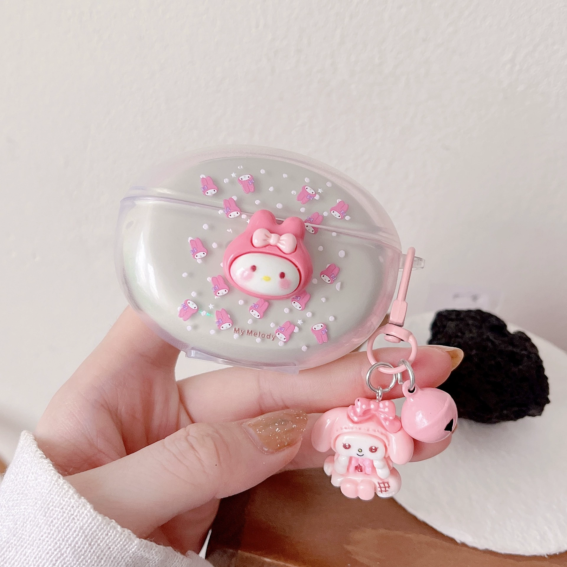 Оppo, совместимый мультяшный наушник, кукла, беспроводной подвес, браслет, DIY, bluetooth
