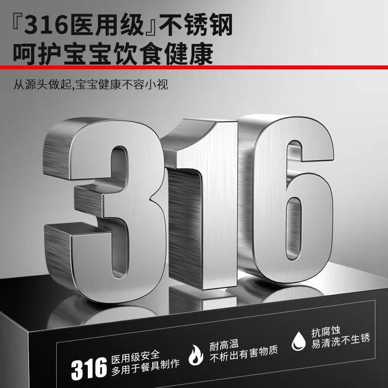 德国316不锈钢汤锅加厚家用蒸锅煮粥锅炖锅双耳燃气灶电磁炉|undefined