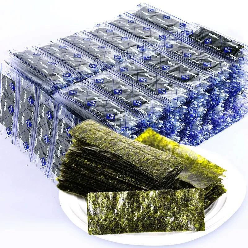 Готовые к употреблению кусочки морских водорослей оригинальные чипсы из морских водорослей 480 штук оптом пибимпап жареный Laver крупный опт букет из 2 штук