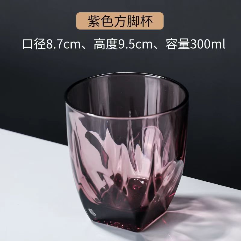 Lujo ligero nórdico simple copas de vidrio enjuague bucal taza de agua taza de habitación taza creativa restaurante de hotel alojamiento en el hogar