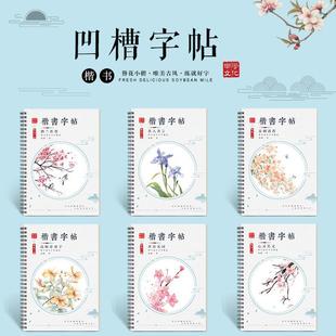 Lexue culture regular script copybook pen hard pen calligraphy book children adult hairpin flower lower case groove calligraphy calligraphy