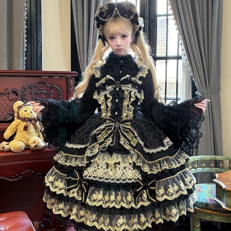 Lolita洋装doll感jsk吊带连衣裙夏季|undefined