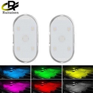 Car touch LED atmosphere light USB wireless foot light storage box trunk lighting colorful decorative lights
