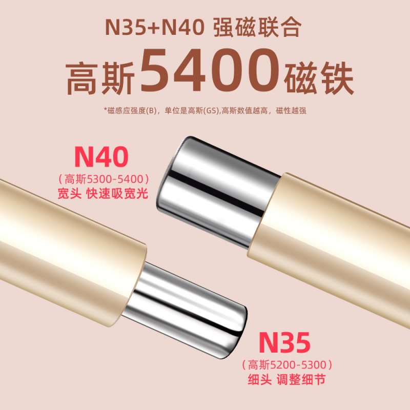 豆蔻新款双头美甲磁铁强磁吸猫眼强力磁铁美甲吸铁石猫眼胶玻璃珠|undefined